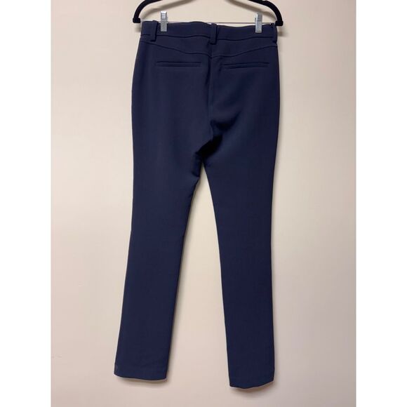 A.L.C. Carson Navy Trouser Pants Seam Detail Split Leg Work Career, Sz 4 - Picture 9 of 15